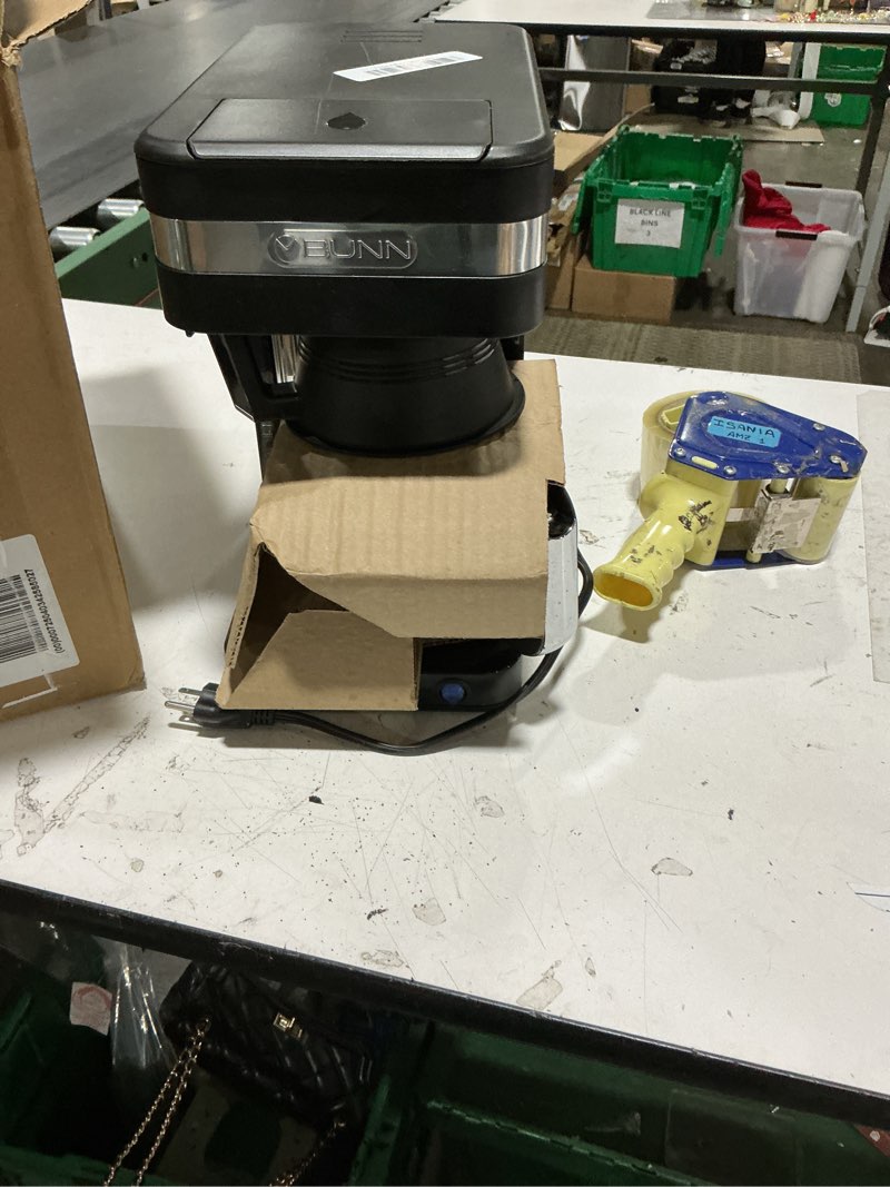 Condition photo showing As Is for bunn bx speed brew classic 10-cup coffee brewer, black