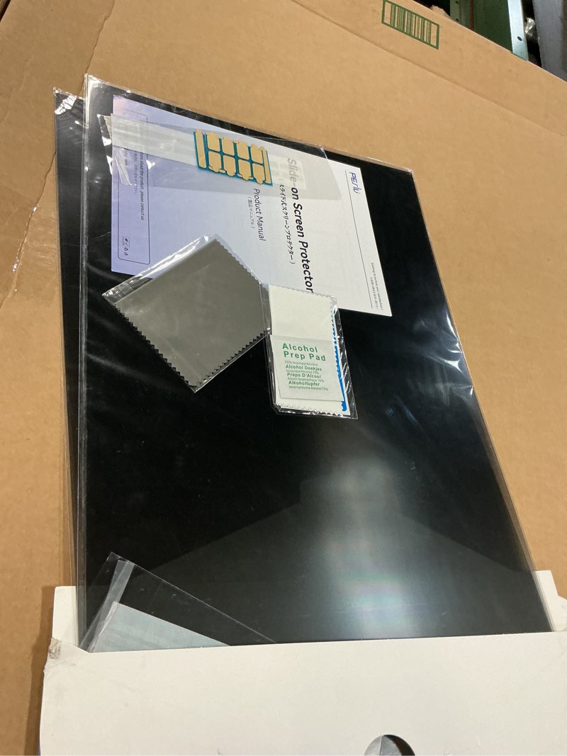 Condition photo showing Good Condition for [2-Pack] 24 Inch Privacy Screen for Computer Monitor 16:9 Aspect Ratio, Eye Protection Anti Blue Light Glare Shield, 24inch Removable Black Blackout Anti Spy Desktop Security Private Filter