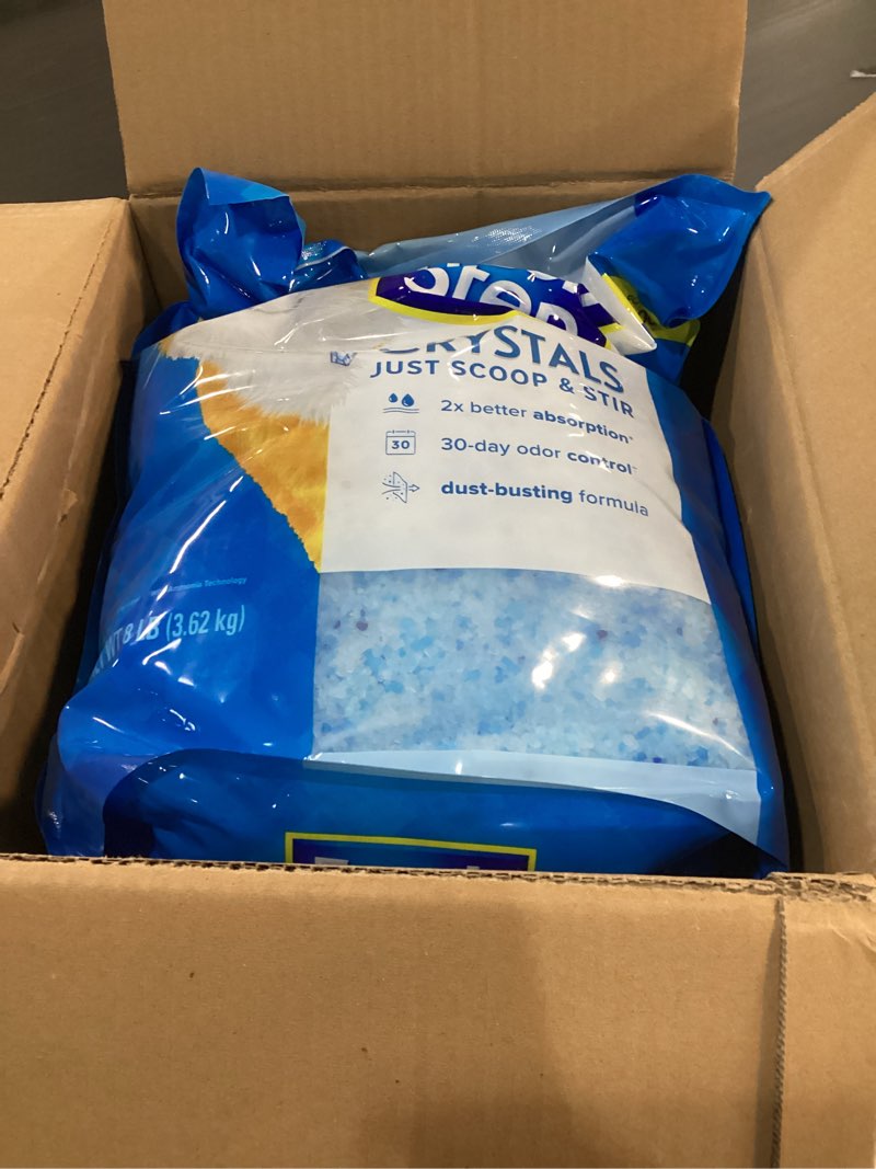 Condition photo showing New/Like New for Fresh Step Crystals, Premium Cat Litter, Scented, 8 Pounds (Package May Vary Of 2 pack 