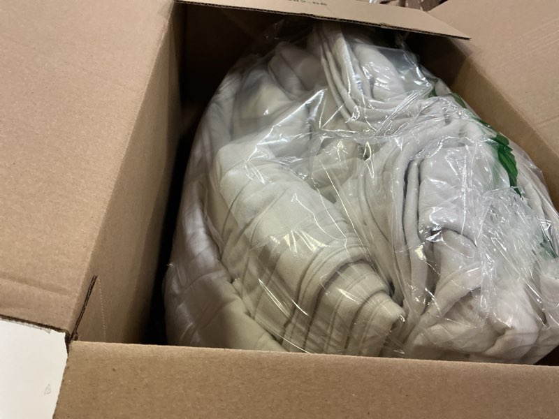 Condition photo showing As Is for Velvet Quilt Bedspread, Ultra Soft Bedding Sets, Lightweight Quilted Velvet Comforter Set with 1 Quilt & 2 Pillow Shams (Off-White, King/Cal.King, Wave Pattern) Wave Off-white King/Cal.King (106" x 96")
