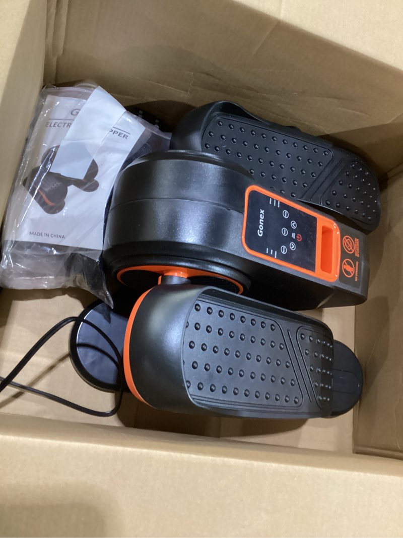 Condition photo showing As Is for YOSUDA Under Desk Elliptical Electric, Elliptical Machine for Seniors,Fully Assembled Seated Pedal Exerciser with Remote Control with Free Footstraps & 10 Adjustable Speeds Orange,SIMILAR TO STOCK PHOTO 