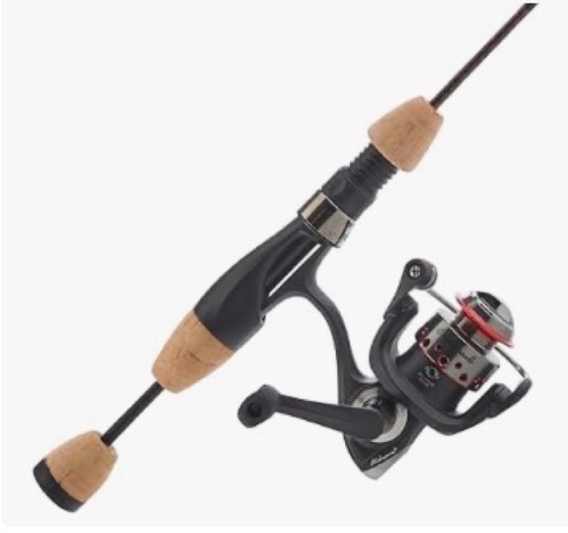 ugly stik elite ice spinning reel and fishing rod combo 20 size reel - 27" - medium light - 1pc