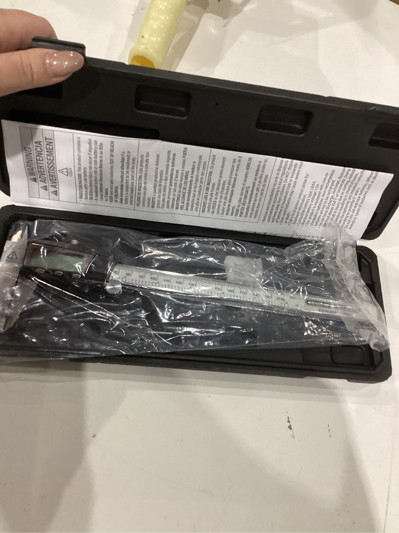 Condition photo showing Good Condition for General Tools Digital Caliper 1478 - 8" Caliper Measuring Tool - Stainless Steel Ruler 0 - 8" Range 8-Inch Digital Caliper
