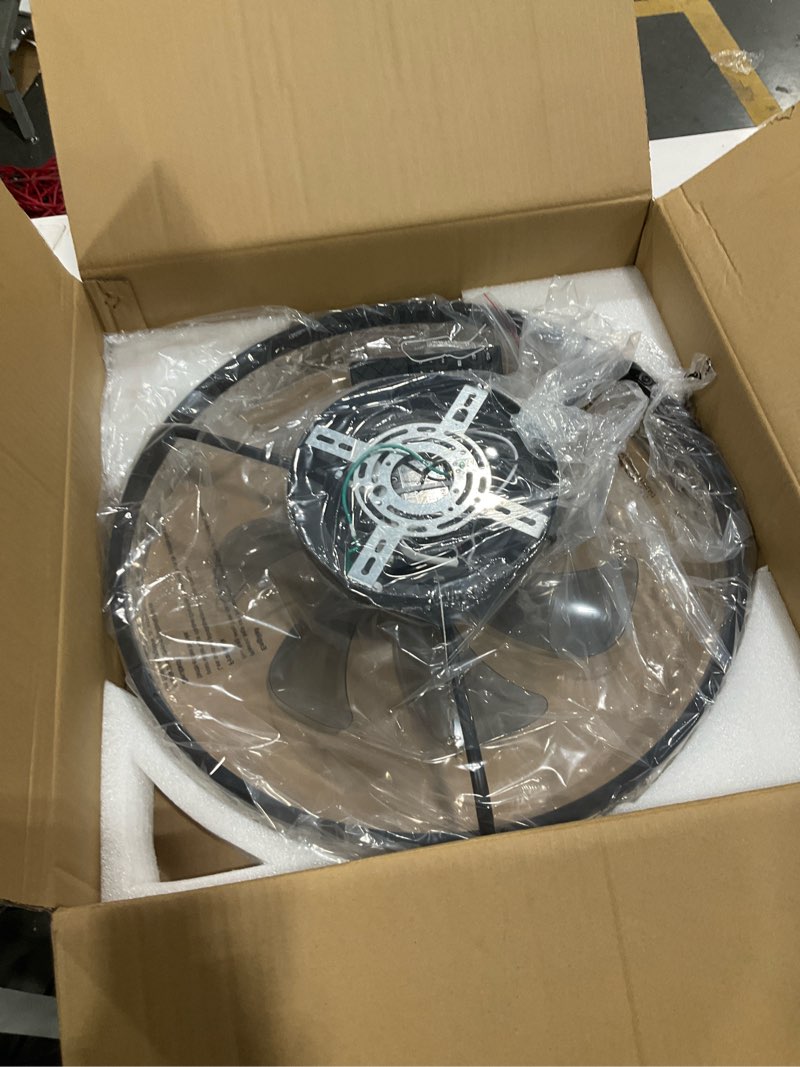 Condition photo showing Good Condition for AQUBT Ceiling Fans with Lights and Remote, 19.7" Low Profile Ceiling Fan with Light, 3000-6500K Dimmable, 6 Speeds and Stepless Color Temperature Change for Bedroom, Living Room and Kids Room(White)