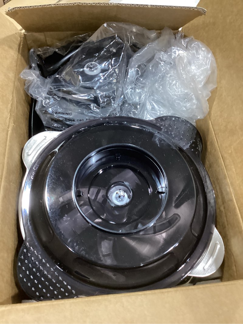 Condition photo showing Good Condition for 3-speed electric food processor: meat grinder, vegetable chopper & baby food maker - 300w, 2 bowls (8 cup stainless steel+8 cup glass), quiet operation