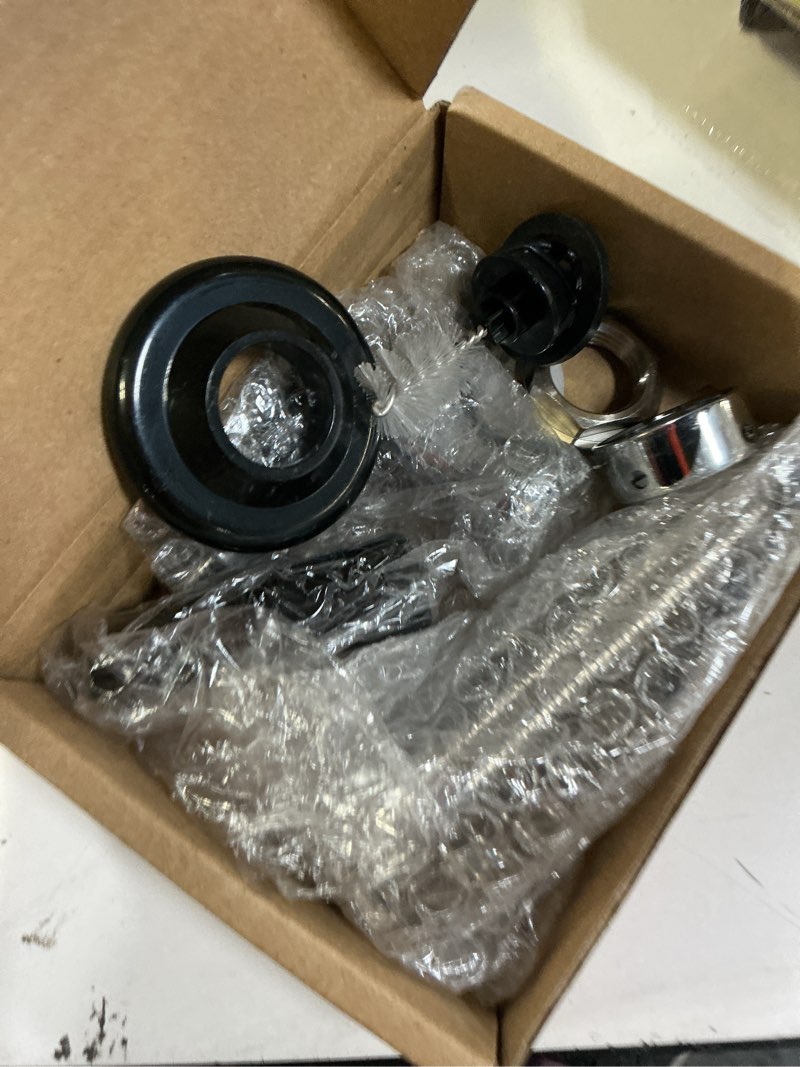 Condition photo showing As Is for onebom beer faucet with nipple 4'' shank assembly,3/16’’i.d. bore for keg fridge keezer (4'' shank)