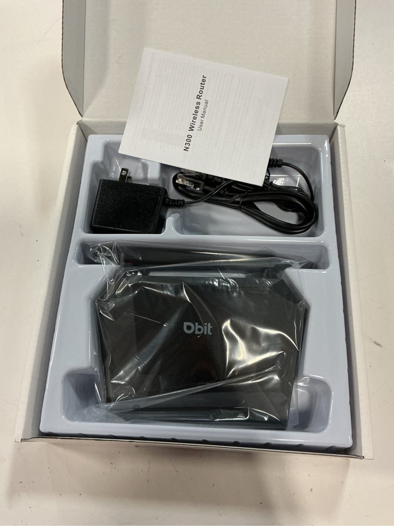 Condition photo showing Good Condition for Dbit N300 Easy Setup Wireless Wi-Fi Router Smart Home Internet Router - 2 x High Power Antennas, 4 x Fast Ethernet Ports, Supports Wireless Repeater, WISP Mode (T1 Pro) 2.4GHz, N300