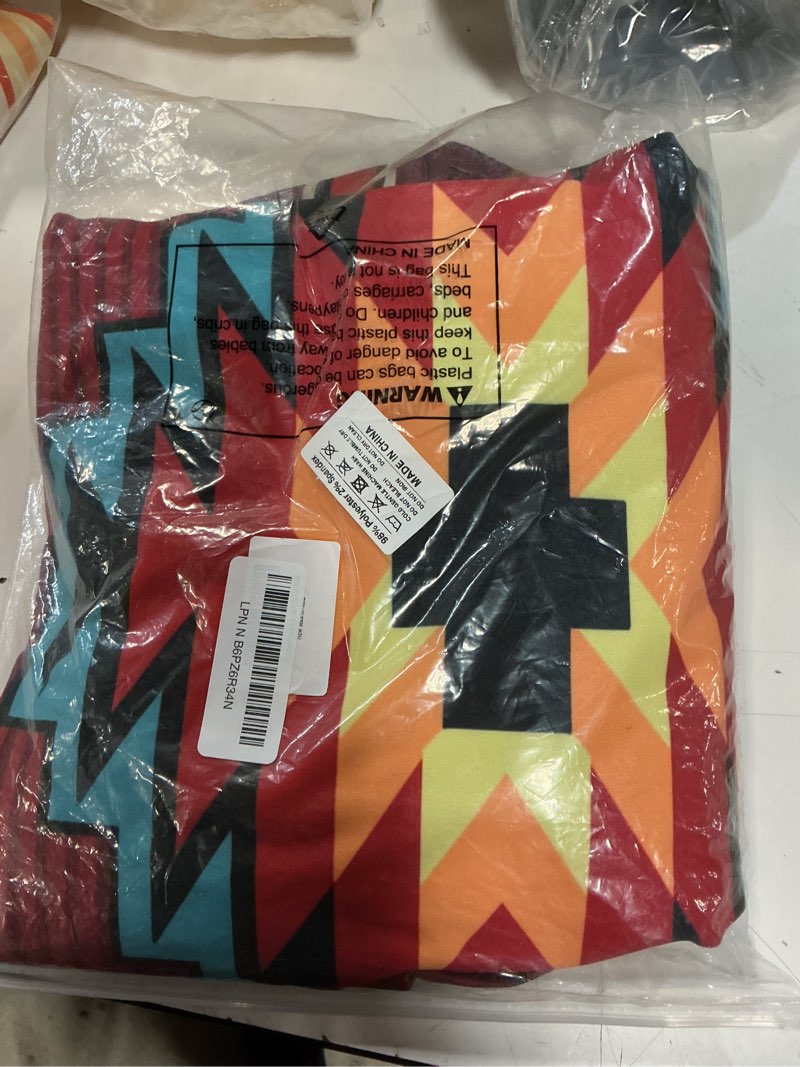 Condition photo showing New/Like New for native american tribal car seat covers set of 2,southwest native aztec red print navajo design universal auto front seat cushion protector for women men cute car accessories fit for car truck teal red