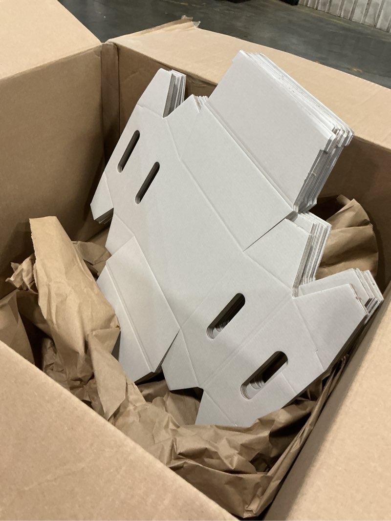 Condition photo showing Good Condition for 9" x 7" white basket with handles by celebrate it - cardboard baskets for organization, parties, birthdays, and holidays - bulk 12 pack