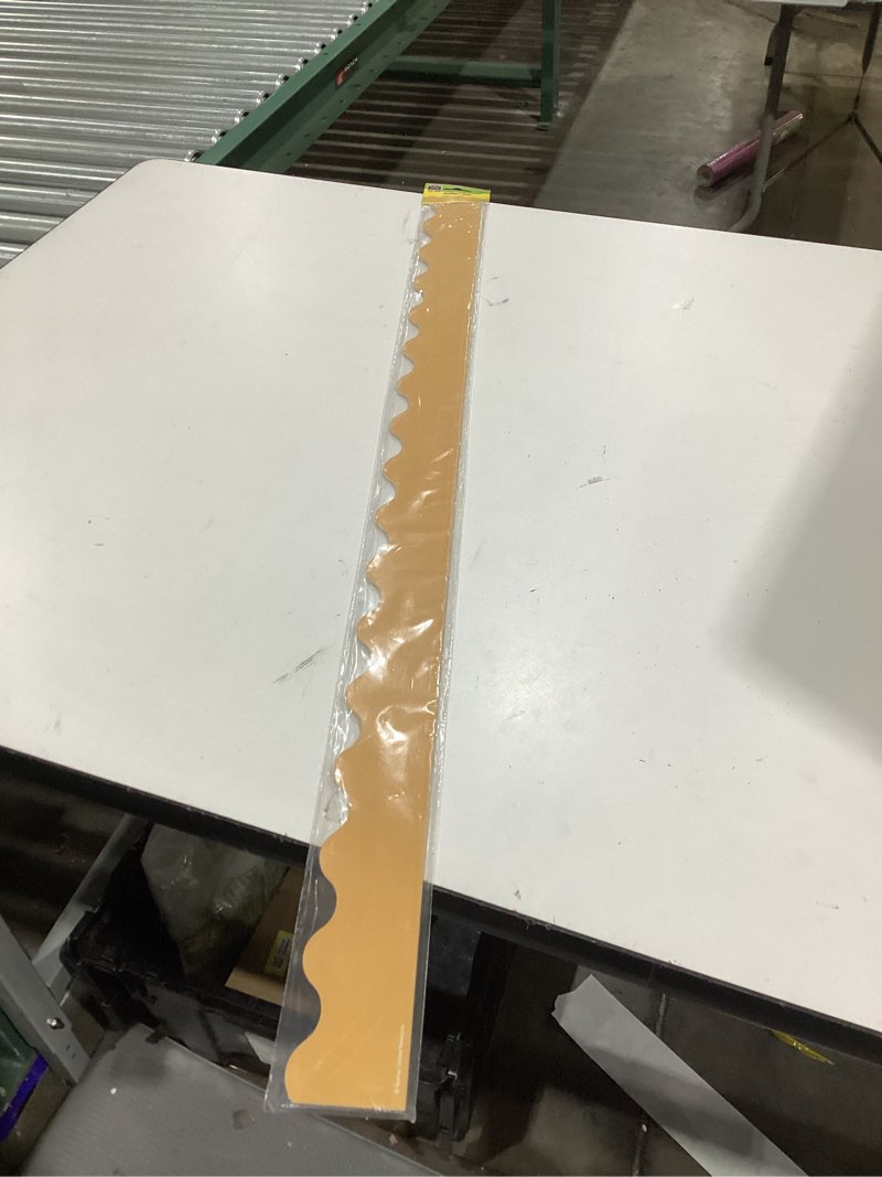 Condition photo showing New/Like New for Teacher Created Resources Golden Sun Scalloped Border Trim (TCR9243)