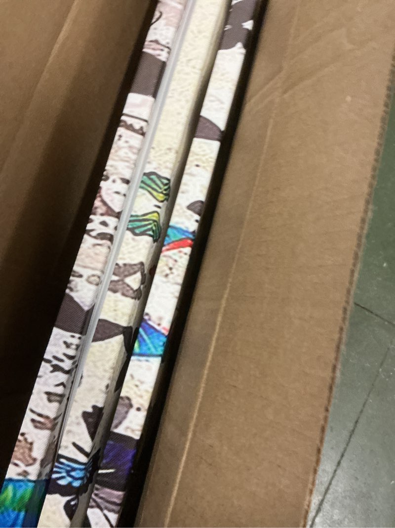 Condition photo showing Good Condition for Colorful Graffiti Wall Art Funny Butterfly Paintings Banksy Street Art Mural Pop Art Home Office Wal