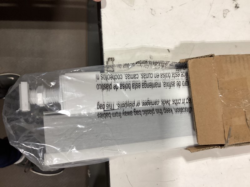 Condition photo showing Good Condition for lazblinds no tools no drill cordless cellular shades, blackout light blocking honeycomb shades for home, thermal insulation blinds for windows, 26" w x 64" h, white blackout-white 26" w x 64" h