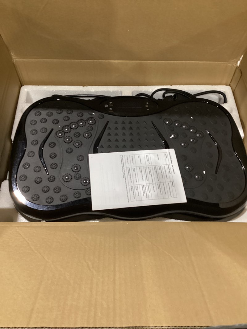 Condition photo showing New/Like New for Vibration Plate Exercise Machine, Lymphatic Drainage Machine for Weight Loss, Lymphatic Drainage & Muscle Recovery, Multiple Speeds with Bluetooth & Remote, Max User Weight 330lbs