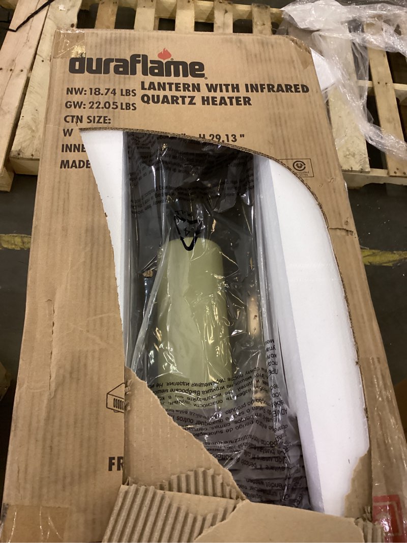 Duraflame lantern with infrared quartez heater 