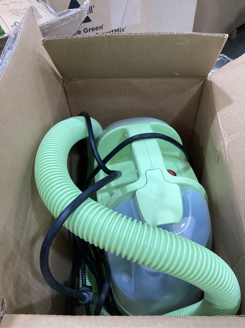 Condition photo showing Good Condition for bissell little green mini portable carpet and upholstery deep cleaner, car/auto detailer, with hydrorinse self-cleaning tool and 4" tough stain tool, tea green, 4075