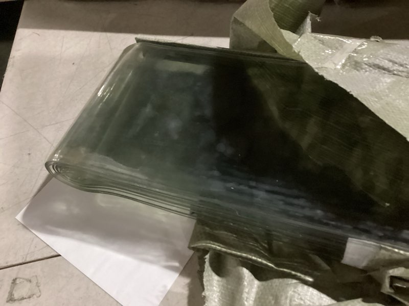 Condition photo showing As Is for AUURIO Plastic Door Curtain, 80" Height x 36" Width x 0.08" Thickness, 6PCS Clear Smooth PVC Door Freezer Curtains Strips, Insulating Plastic Curtains for Doorways of Walk-in Cooler, Warehouse, Garage