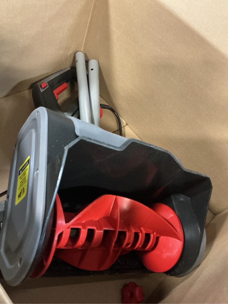 Condition photo showing Good Condition for ework corded snow shovel 11-inch 1200w 10a powerful electric snow shovels, 6-inch clearing depth, 23-foot max throw distance, power snow blower for driveway, steps, sidewalk, porch 10 amp snow shovel 11"