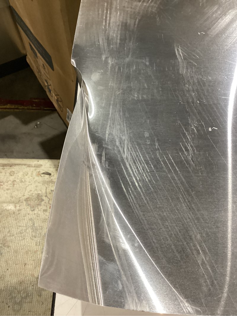 Condition photo showing As Is for hillman 24-in x 48-in aluminum solid sheet metal