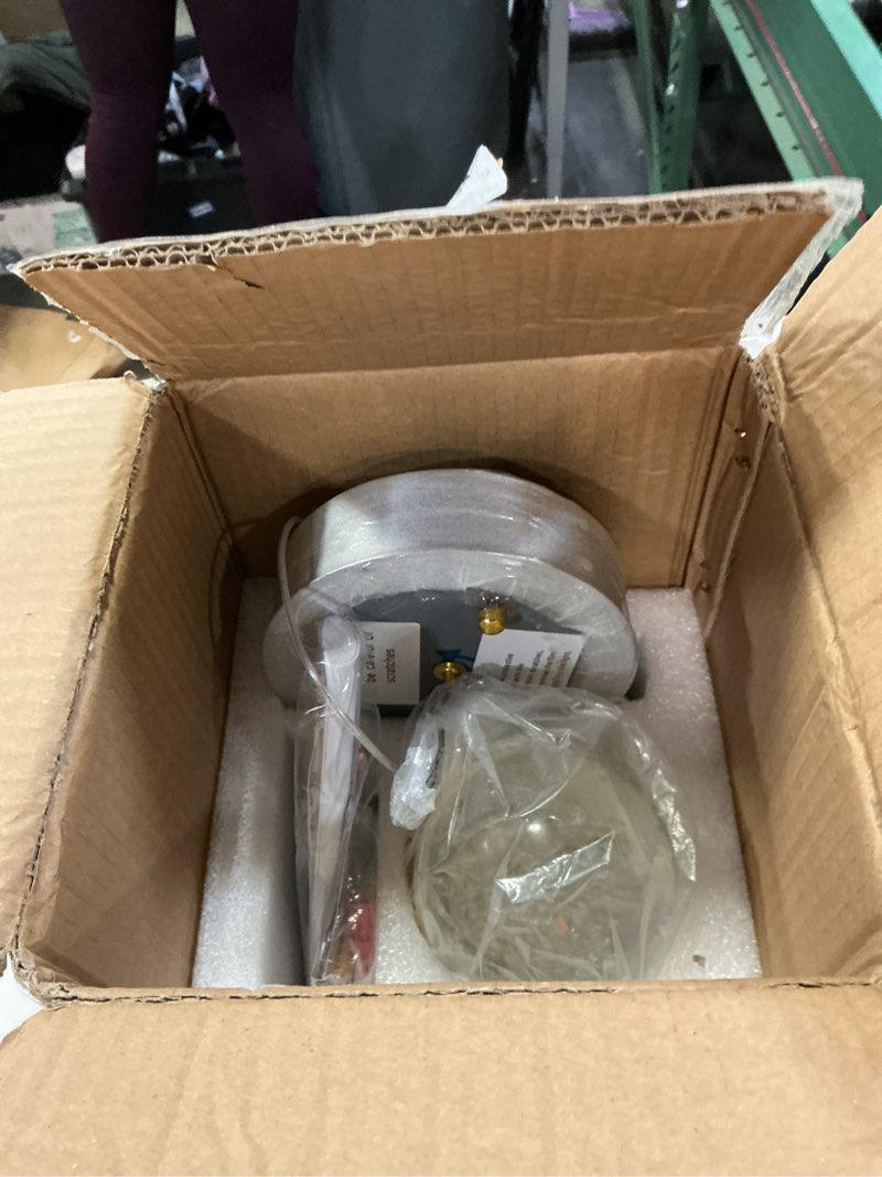 Condition photo showing New/Like New for Crystal Globe Pendant Light, Chrome Chandelier for Kitchen Island, Adjustable Modern LED Pendant Light for Dining Room, 8W 3000/4000/5000K CCT Selectable, Dimmable, ETL 1-Pack 1 Pack