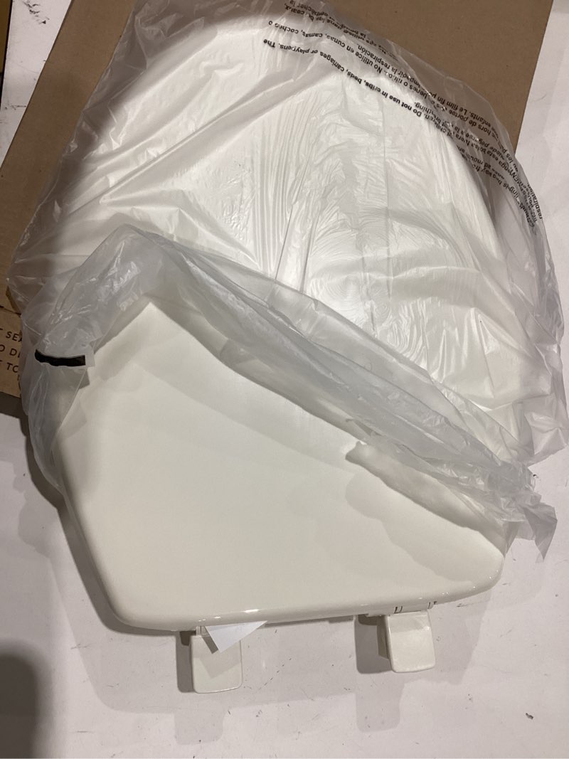 Condition photo showing Good Condition for bemis 7300slec slow close toilet seat, easy clean hinges and durable plastic seat, made in usa, elongated, biscuit elongated biscuit