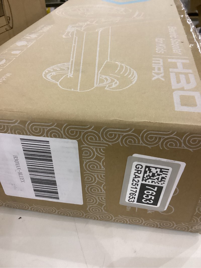 Condition photo showing New/Like New for Gyroor H30 Max Electric Scooter for Kids, LED Dispaly, 150W Powerful Motor, Dual Brake System, Adjustable Height and Speed, Best Presents for Kids H30Max-Blue