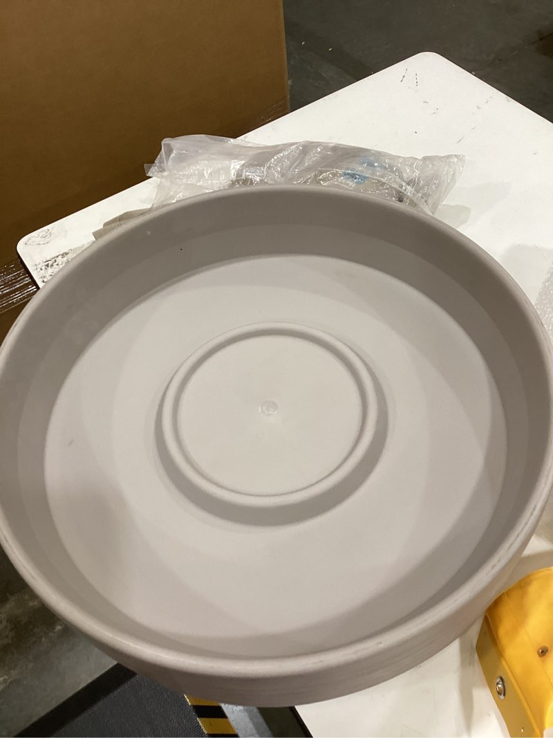 Condition photo showing Good Condition for ecopots round planter saucer, taupe