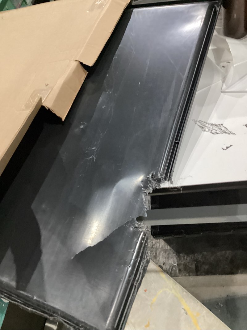 Condition photo showing As Is for dog crate tray 35"-chewproof replacement pan, easy to clean, easy to assemble,ideal for potty training- perfect for pet crates & kennels (tray 35" fit 36" crate) 35.0"l x 22.0"w x 1.0"h