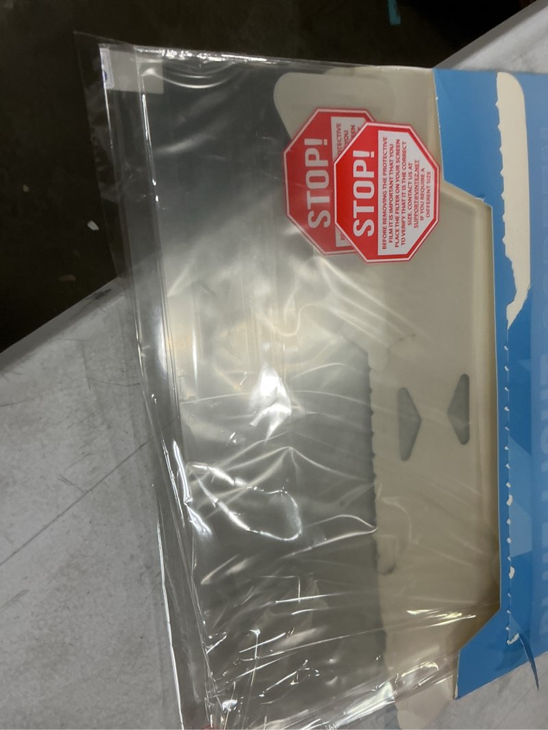 Condition photo showing New/Like New for 14 inch anti-glare blue light blocking screen protector panel for 16:9 widescreen computer monitor and laptop - pc anti-uv eye protection filter film - anti-scratch diagonal frame shield [2 pack]