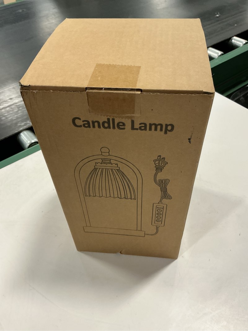 Condition photo showing New/Like New for GyroVu Candle Warmer Lamp with Timer, 3-Level Dimmable Candle Lamps Vintage Glass Shade, Candle Warmer Light Wax Melt Warmer for Scented Wax, Black Warmer Lamp for Women Home Decor (2 Bulbs Included)