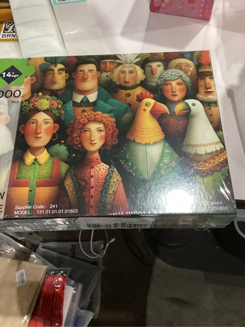 Condition photo showing New/Like New for 1000 Piece Puzzle for Adults, Fantasy Puzzles Family Portrait Jigsaw Puzzle, Retro Puzzles 1000 Pieces,Creative Games and Gifts Difficult Puzzle Home Decor for Adults (27.5"x19.6"), 1:1 Poster