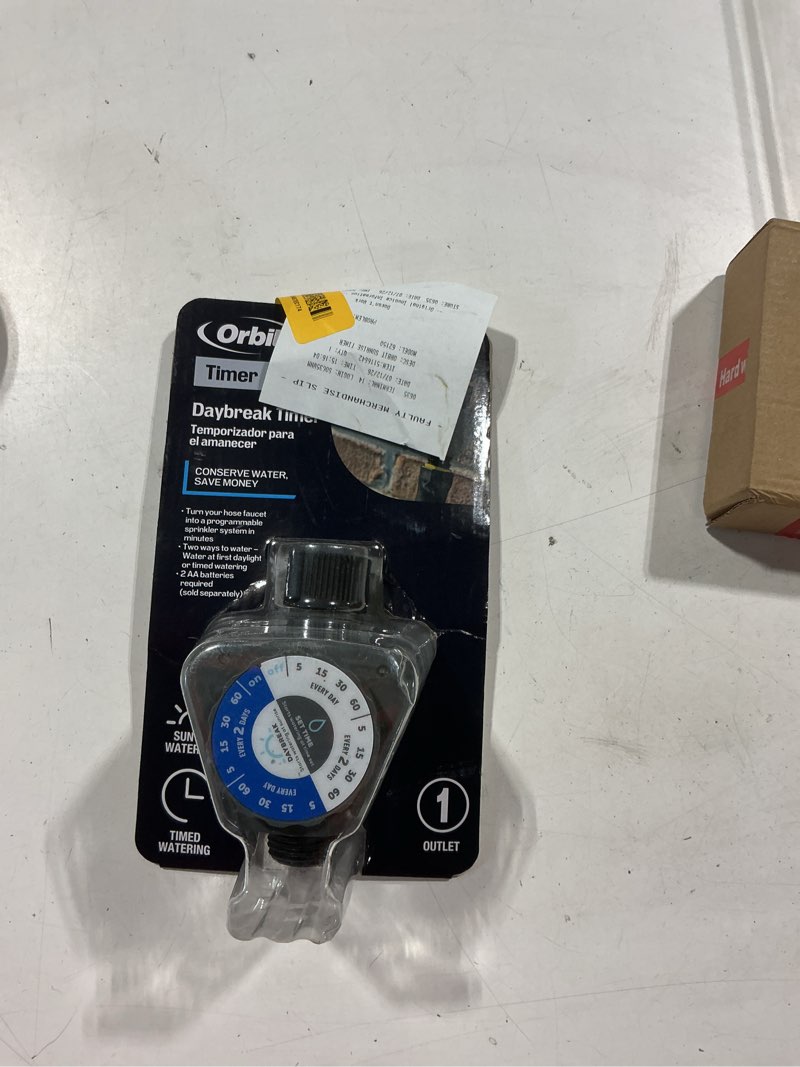 Condition photo showing Good Condition for orbit daybreak programmable hose watering timer, gray