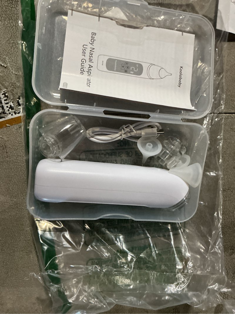 Condition photo showing Good Condition for Koalababy Baby Nasal Aspirator, Large Flow Electric Nose Sucker with 3 Suction Levels, Rechargeable Toddler Nose Cleaner, Soft Silicone Tips, Music and Light Soothing