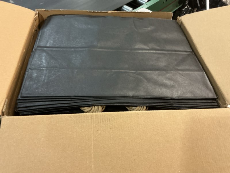 Condition photo showing New/Like New for XPCARE 100Pack Large Kraft Paper Bags with Handles Bulk, 16x6x12 Inch Black Paper Bag Kraft Shopping Bags for Business Merchandise Wedding Party Favor Bag Black 1 Count (Pack of 100)