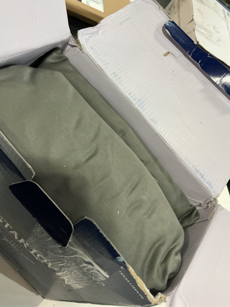 Condition photo showing Good Condition for texas linen co. premium egyptian cotton king size fitted sheet only - luxury 1000 series lonestar lovin' collection 22" extra deep pocket king fitted sheet (dark grey), hotel quality bottom sheets king - 22" dark grey