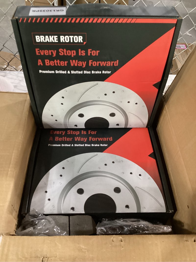 Condition photo showing New/Like New for front brake kit, brake rotors and brake pads compatible with 2004-2010 toyota sienna, 2005-2006 toyota camry (se xle v6 models only) 296mm(11.7in)|31314 & d906-7785|front brake rotors