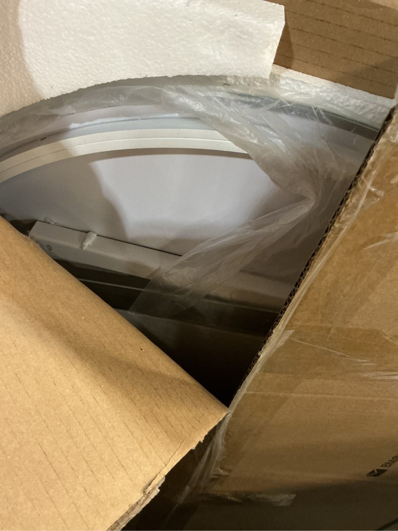 Condition photo showing Good Condition for Keonjinn 24 x 36 Inch Oval LED Mirror with Backlit, Pill-Shaped Backlit Mirror Bathroom with HD Tempered Glass, UL-Listed Driver, 3000K/4500K/6500K, Defogging, Lighted Mirrors for Bathroom Wall Pill-shaped 36"L x 24"W