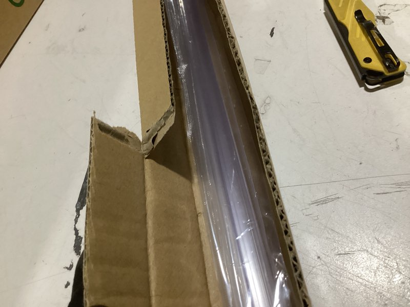 Condition photo showing Good Condition for lineshading 2 pcs glass shower door seal strip with drip rail for 1/4"(6mm) glass, length 27.5"/0.7m, frameless glassdoor sweep stop shower leaking