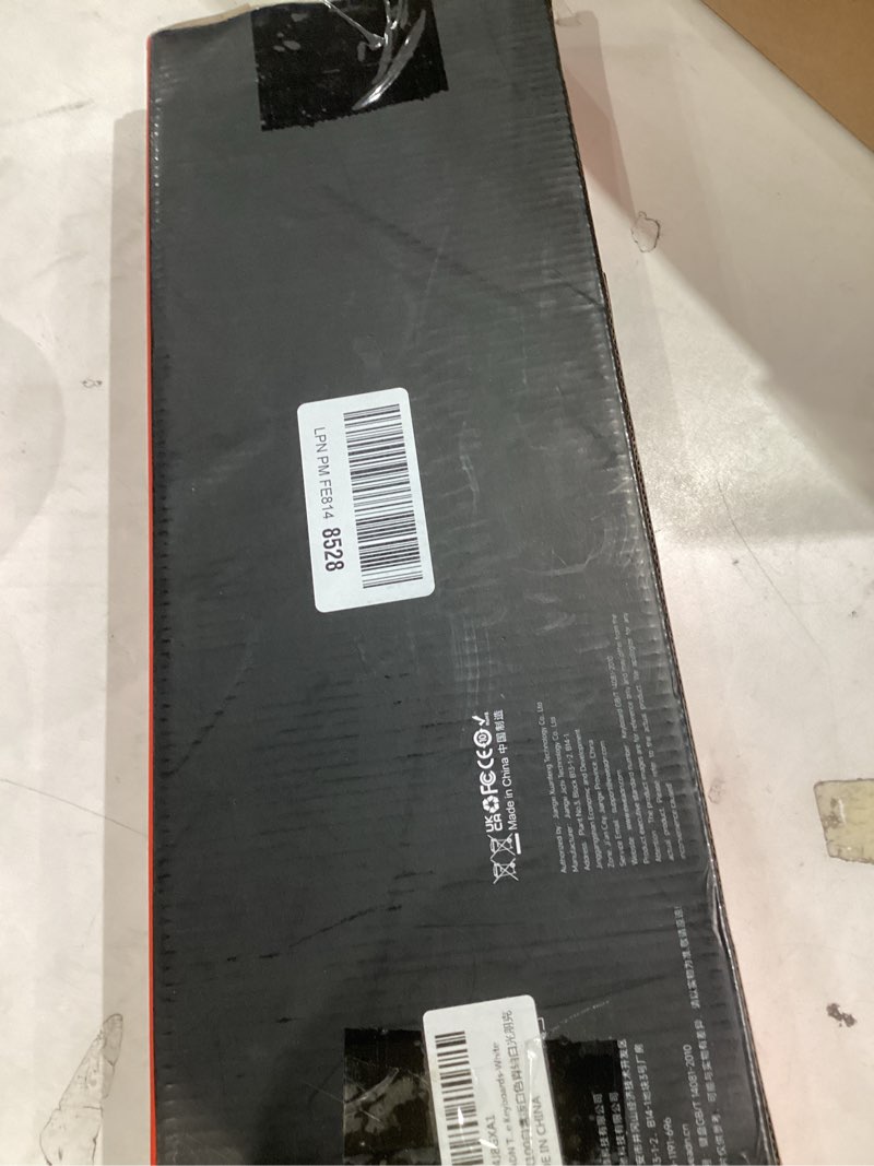 Condition photo showing Good Condition for EWEADN TK100 Typewriter Style Wired Mechanical Keyboard, 104 Keys Aesthetic Typewriter Keyboard with White Backlit, Anti-Ghosting, Blue Switch Wired Cute Keyboards-White