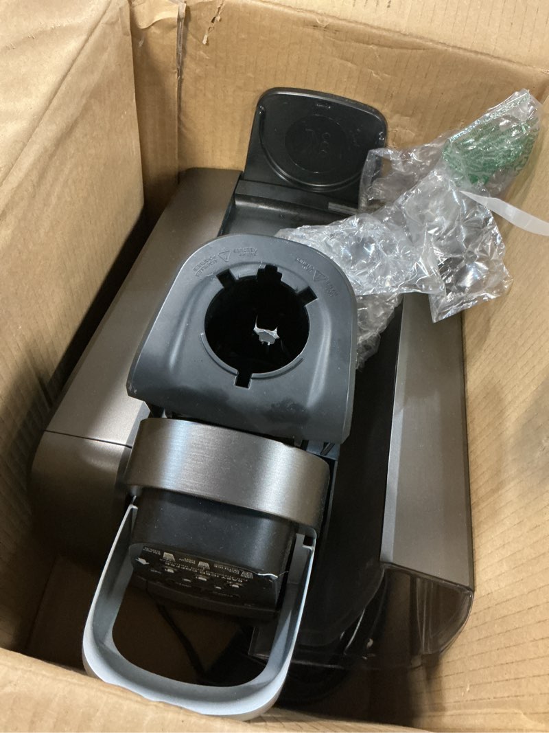 Condition photo showing As Is for Keurig K-Elite Single Serve K-Cup Pod Coffee Maker, with Strength and Temperature Control, Iced Coffee Capability, 8 to 12oz Brew Size, Programmable, Brushed Slate