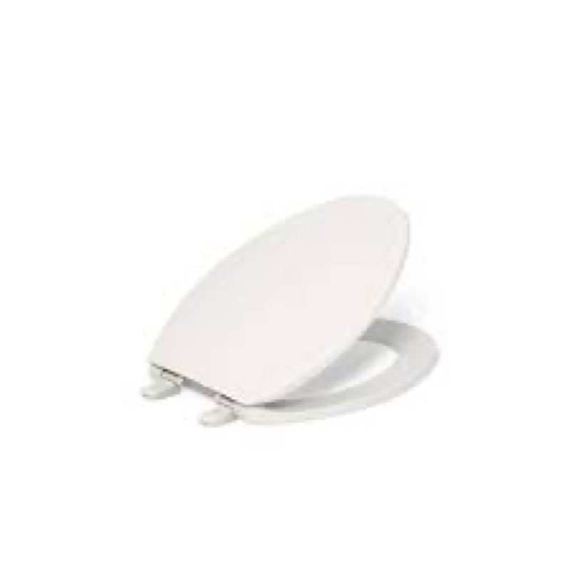 KOHLER 20110-96 Brevia, Slow Close Toilet Seat, Elongated Toilet Seat, Grip-Tight Bumpers Quick-Atta