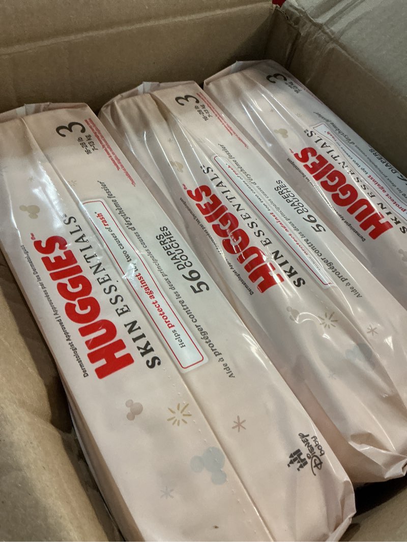 Condition photo showing Good Condition for huggies skin essentials disposable diapers - econ+ pack - size 3 - 168ct