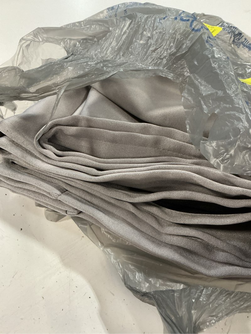 Condition photo showing Good Condition for sun zero avery 100% blackout rod pocket single curtain panel  silver  40 w x 84 l