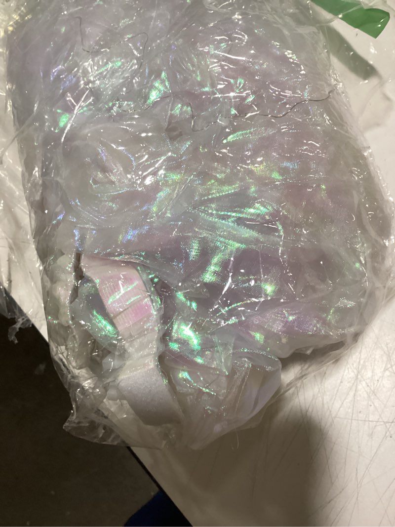 Condition photo showing Good Condition for ragyzity led isis wings light up wings glow light up belly dance costumes, led butterfly wings for halloween christmas white