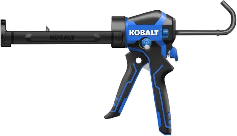 kobalt dual thrust 10 -oz anti-drip smooth rod caulk gun