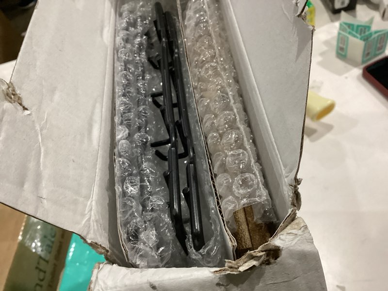 Condition photo showing As Is for Earring Display Stands for Selling, Earring Rack Display Holder Stand, Jewelry Display for Selling Earring Cards, Bracelets, Hair Accessories, Rings, Necklaces (Rustic Wood, Large Size) Large Size Rustic Wood