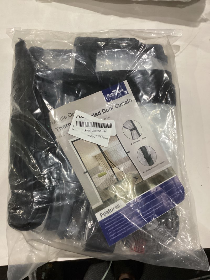 Condition photo showing New/Like New for reliancer magnetic thermal insulated door curtain,waterproof eva door cover,fit doors size up to 34"x78",temperature protection insulated doorway curtain partition,patio self-closing doors net screen fits door size 34"x78"
