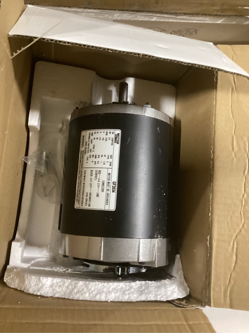 Condition photo showing Good Condition for GF2034 Blower Motor 1/3HP 115V 60Hz 1725RPM 48FR Replaces Packard 45013 Ao smith/Century 316P169, NBK20598 EMERSON 8100, GE BF4706, Universal 805, Baldor RSP2442, Carrier HC41DE114, Belt Drive Leungoo