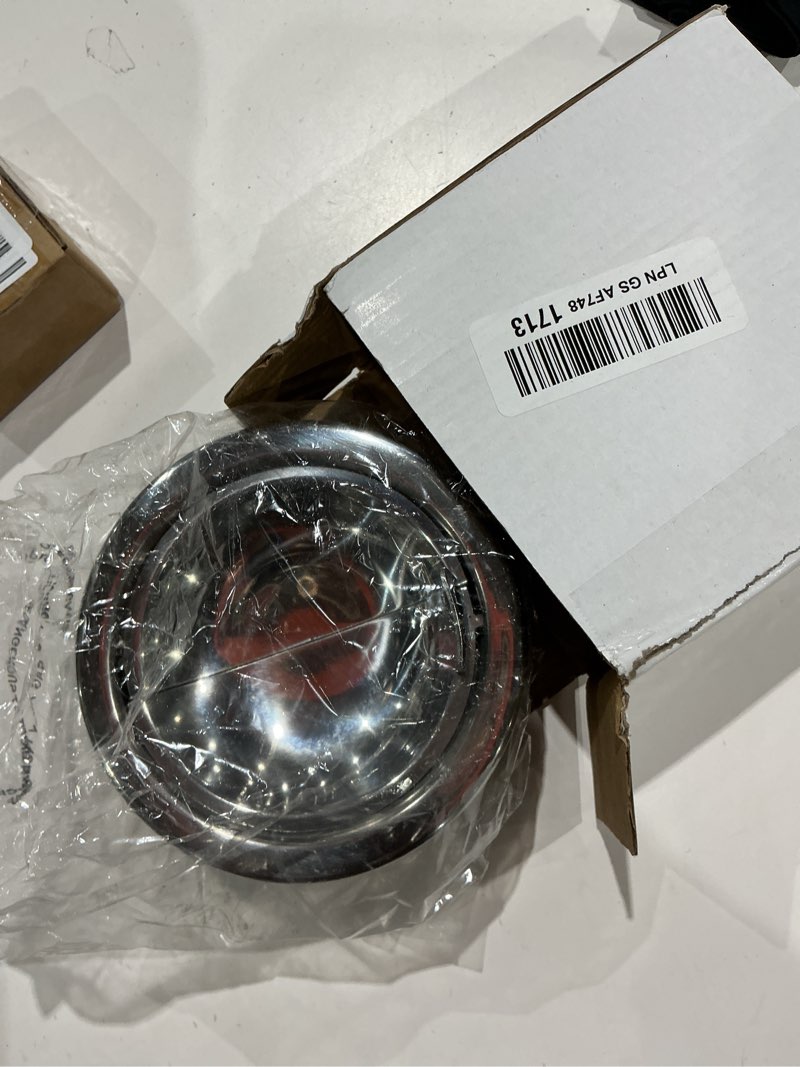 Condition photo showing Good Condition for hanlongyu outdoor ashtray with lid, flip top stainless steel ash tray, metal windproof cigarette ashtrays for indoor or outdoor use, desktop ashtray office patio home decor stainless steel 4.7 x 2 in 1