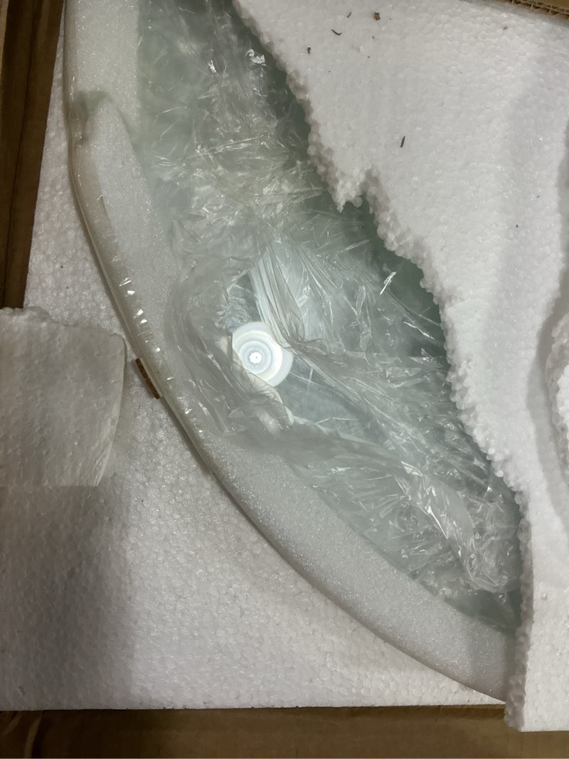 Condition photo showing Brand New for 22.8" Lazy Susan for Table Top Tempered Glass Rotating Serving Tray for Dining Table, Kitchen Lazy Susan Organizer Spinning Rotating Food Server Party Centerpieces Heavy Duty (58cm / 22.8in) 22.8in (58cm)