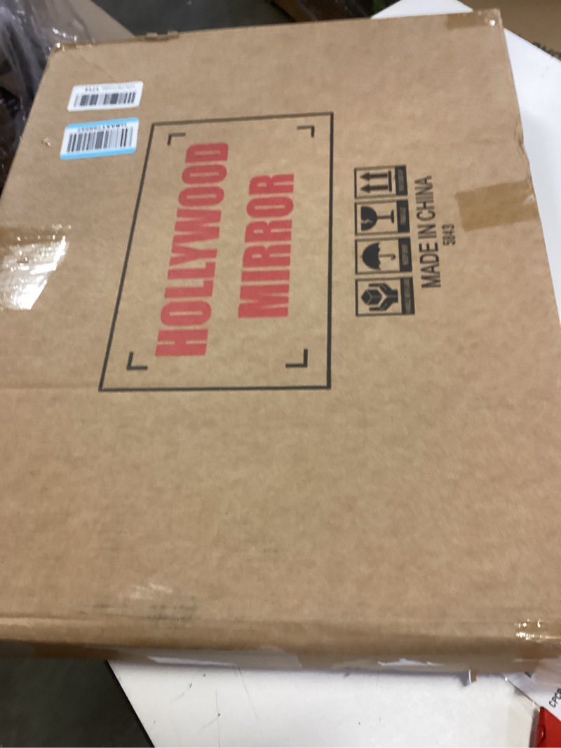 Condition photo showing New/Like New for Vanity Mirror with Lights Lighted Makeup Mirror with 15 Dimmable LED Bulbs,3 Color Lighting Modes,USB Charging Port Touch Control,Sturdy Metal Frame Design 24x18 Inch,White White 22.8"L x 18"W